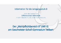 Allgemeines Infoabend WPII 2025